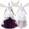 Anime Costumes Anime Puella Magi Madoka Magica Kaname Madoka Cosplay Costume Goddess kjol Evening Dress Wing Wing Woman Sexig Carnival Suit