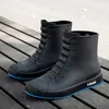 Regenlaarzen Regenlaarzen voor heren Rubberen laarzen Platform Waterdichte werklaarzen Stijlvol Waden Visserslaarzen Veelzijdige unisex laarsjes Bota Masculina 230920