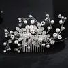 2022 NOWOŚĆ MOTOWE MODEALNE WEDLICZNE TAIARY RHINESTON Włosy grzebieni biżuteria ślubne Akcesoria Crystal Pearl Diamond Tiara w S283V