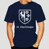 남자 T 셔츠 면화 여름 남성 테스 셔츠 셔츠 33a Waffen SS Charlemagne Military CollectionCustom Shirts-1912a