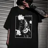 Herr t-skjortor anime jujutsu kaisen t-shirt gojo satoru kläder toppar tees camiseta