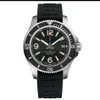 Vollautomatische mechanische wasserdichte Herrenuhr 42 mm Kautschukarmband Blau Schwarz Business Fashion Super Ocean Watch188e