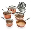 Pans 10 Piece Cookware Set Oven Safe Dishwasher - Elegant Pots &