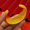 Bangle 2023 African Cuff Bangles With Rings Wedding Banquet Gifts Hawaiian Women Charm Adjustable Gold Plated Wholesale