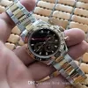 Najwyższej jakości luksusowy zegarek fabryczny 40 mm etui 116503 SS i 18 -krotnie żółta złote czarne tarcza stali nierdzewnej Bransoletka Automatyczna Mech2244