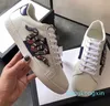 Trainers Designer Classic Brand Shoes Love Sneakers Leather Sneaker Flower Embroidered Python Tiger Cock Ace Men Women New Colors Size With Green Box N