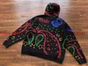 Maglioni da uomo Felpa con cappuccio lavorata a maglia jacquard vintage anacardi per uomo Donna Maglione oversize con cappuccio di migliore qualità T230921