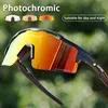 Outdoor Brillen Kapvoe Paars Pochromic Fietsbril Sport Heren Zonnebril Fiets Vrouw UV400 Bril 230921