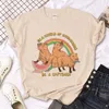 Dames T-shirts Capibara Capybara Tee Dames Streetwear Designer Manga Top Vrouwelijke kleding