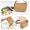 Cosmetic Bags Handbag Large Capacity Purses Bag Solid Wash Tote Beige