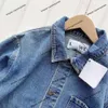 Высококачественная джинсовая куртка от дизайнера нового бренда Coat Lowe, кожаная короткая повседневная куртка спереди и сзади, женский топ