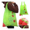 Storage Bags Handbag Stberry Grapes Pineapple Foldable Shop Reusable Folding Grocery Nylon Large Bag Random Color Sn2382 Drop Delive Dhlfo