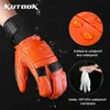 Ski Gloves KUTOOK Goat Skin Winter Mittens Thermal Skiing Snowboard for Men Leather Mountaineering Protection Accessories 230921