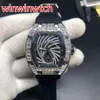 NEW fashion 51-02 Diamonds men's watch stainless steel wristwatch waterproof silver diamond case 38 45mm automatic movement w2681