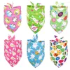 Vêtements pour chiens 60pcs Bandana Pâques Printemps Chat Bandanas Écharpe Chiot Bavoir pour petites vacances Fournitures pour animaux de compagnie Produit