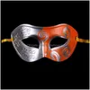 Party Masks Half Faces Mask For Men Roman Gladiator Venetian Mardi Gras Masquerade Halloween Costume Maks Drop Delivery Home Garden Fe Dhtse