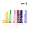 Bouteilles d'emballage en gros 10ml impression rouleau bouteille verre voyage portable par huile essentielle mini aron couleur vide drop livraison de dhd9y