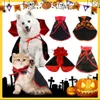 Kattenkostuums Kattenkostuums Cosplaykostuum voor kittens Hondenkleding Mantelvorm Vleermuispatroon voor Halloween-sfeer voor katten Konijn Hond HKD230921