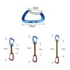 Carabiners Climbing Professional Rock Climbing Quickdraw Sling Safety Lock Extensions reusten Bent Carabiner Mountaineer Outdoor Protect 230921