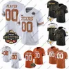 Custom NCAA College Texas Longhorns Football Jerseys Quintrevion Wisner Ky Woods Rett Andersen Paxton Anderson Reece Beauchamp Ty Boatright four sports jerseys