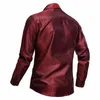 Men's Dress Shirts 2023 Bright Face Sleeves Long Sleeve Performance Nightclub Men Clothing Ropa De Hombre Blusas