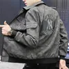 2023 새로운 스타일의 고급 디자이너 남성 재킷 스프링 및 가을 패션 스포츠 가죽 재킷 캐주얼 지퍼 자켓 의류 m-3xl
