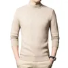 Pulls pour hommes 2023 Pull en cachemire Demi-col roulé Hommes Pulls en tricot pour la jeunesse masculine Slim Knitwear Homme