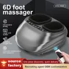 Andra massageföremål Electric Foot Massager uppvärmningsterapi Shiatsu Deep Kneading Roller Air Bag Massage Machine Relief Chronic Pain Muskelspänning 230921