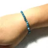 Bracelet en Apatite bleue de qualité AAA, 4 mm, Mini bijoux en pierres précieuses, nouveau Design, Bracelet Mala de Yoga, énergie, MG0101, 2795
