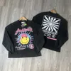 Erkek Hoodies Sweatshirts 666 Sokak Giyim Giyim Rap Hip Hop Yüksek Sokak Ayçiçeği Graffiti Büyük boy gevşek pamuklu tişörtler Tişört Tişört T230921