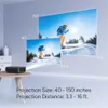Projectors WEWATCH V56 Native 1080P Full HD Movie Projector WiFi Bluetooth Built-in Speaker Video Projector Home Cinema with Tripod Screen L230923