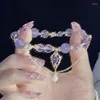 Bracelets à maillons Genshin Impact Cosplay Beelzebul, bracelets perlés violets pour femmes, chaîne de couleur or, pendentif Anime tendance, accessoires en métal