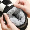 Kapty Designerski Winter Warm Woman Home Bawełny wodoodporne buty śnieżne w Pluszowym Butom na zewnątrz Man Man Man 230921