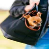 Hondendraagtas Tote Bag voor kleine honden Zwart en Bruin (19 Crossbody Dierbenodigdheden Puppy Sling Acc