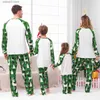 Família combinando roupas 2023 inverno natal família pijamas conjunto santa árvore padrão mãe filha pai filho bebê cão combinando roupas macio solto pijamas t240112