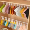 Hangers Clothes And Hats Hook Magic Tool Curtain Clip Towel Socks Storage Multifunctional Rotatable Wardrobe Hat