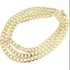 Mens Hollow 14K Yellow Gold 6 50 MM Cuban Curb Link Chain Necklace 16-30 Inches2365