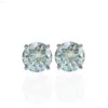 Orecchino in pietra blu Moissanite Vvs con argento sterling S925 a prezzo economico all'ingrosso