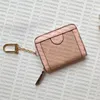 Porte-cartes à emboîtement pour petit cuir pour femmes, porte-cartes en toile enduite, fabriqué avec garniture en cuir véritable