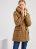 レディースジャケットの女性S冬のジャケットロングフリースファーコートプラスサイズの厚い女性フード付き服を着る雪だるまコートフェザーパーカー230921