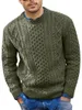 Mens suéteres inverno vintage torção camisola em torno do pescoço cor sólida masculino ajuste de malha pulôver solto harajuku outono retro 230921