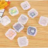 Square Empty Mini Clear Plastic Storage Containers Box Case with Lids Small Box Jewelry Earplugs Storage Box Top Quality