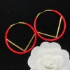 Brand Classic Fashion Letter Round Color Earrings Designer Jewelry Women's Luxury 6 Colors F6547