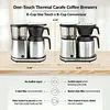 Bonavita 8 Cup Coffee Maker, One-Touch Pour Over Brewing with Thermal Carafe, SCA Certified, Stainless Steel Portablem Maker