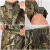 Raincoats Waterproof Jungle Camouflag Couple Raincoat Rain Pants Set Adult Split 230920