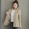 Women's Trench Coats M-4XL Coat For Women Autumn Windbreaker Retro Solid Feminine Elegant Korean Fashion Casual Pocket Harajuku Clothing