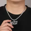 Chokers Uwin Rapper Anuel AA Real Hasta La Muerte Pendant CZ Halsband för Women Man Hip Hop Jewelry 230920