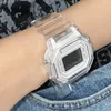 Armbanduhren Mode Transparente Leuchtende Sportuhr Wasserdichte Multifunktionale Elektronische Für Frauen Kinder Digital