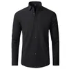 Camicie casual da uomo di alta qualità per abbigliamento da uomo Camisa Masculina Blusas Ropa Camisas De Hombre Chemise Homme Camicette elastiche a maniche lunghe 230921