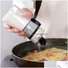 Herb Spice Tools Push-Type Salt Dispenser Glass Jar Shaker Seasoning Container Kitchen Gadgets 20220929 E3 Drop Delivery Home Gard Dhwb8